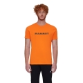 Mammut Wander-Tshirt Core Logo (aus recyceltem Polyester und organischer Baumwolle) orange Herren